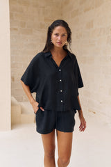 Lucid Flow Tie Shorts - Black