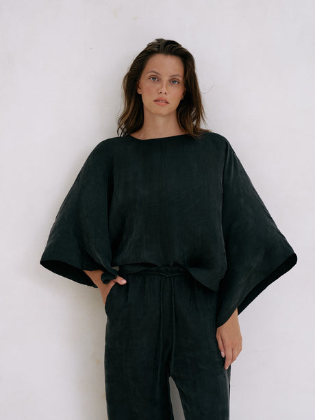 Lucid Knot Top - Black - Sumiye Co