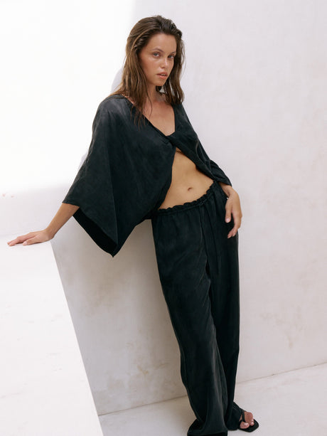 Lucid Knot Top - Black - Sumiye Co