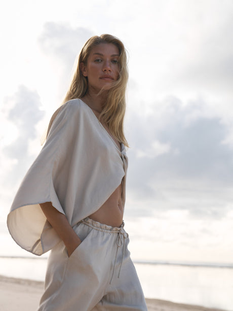 Lucid Knot Top - Sand - Sumiye Co