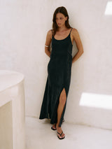 Lucid Midnight Maxi Dress - Black - Sumiye Co