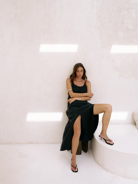 Lucid Midnight Maxi Dress - Black - Sumiye Co