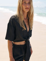 Lucid Tie Shirt - Black - Sumiye Co