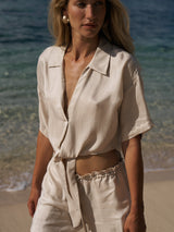 Lucid Tie Shirt - Sand - Sumiye Co