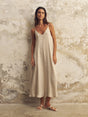 Lucid Flow Maxi Dress - Sand - Sumiye Co
