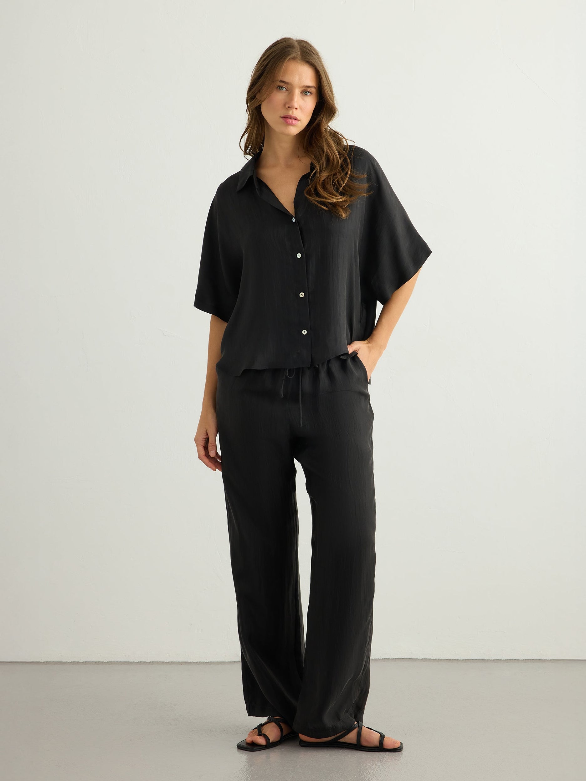 Lucid Flow Shirt - Black - Sumiye Co