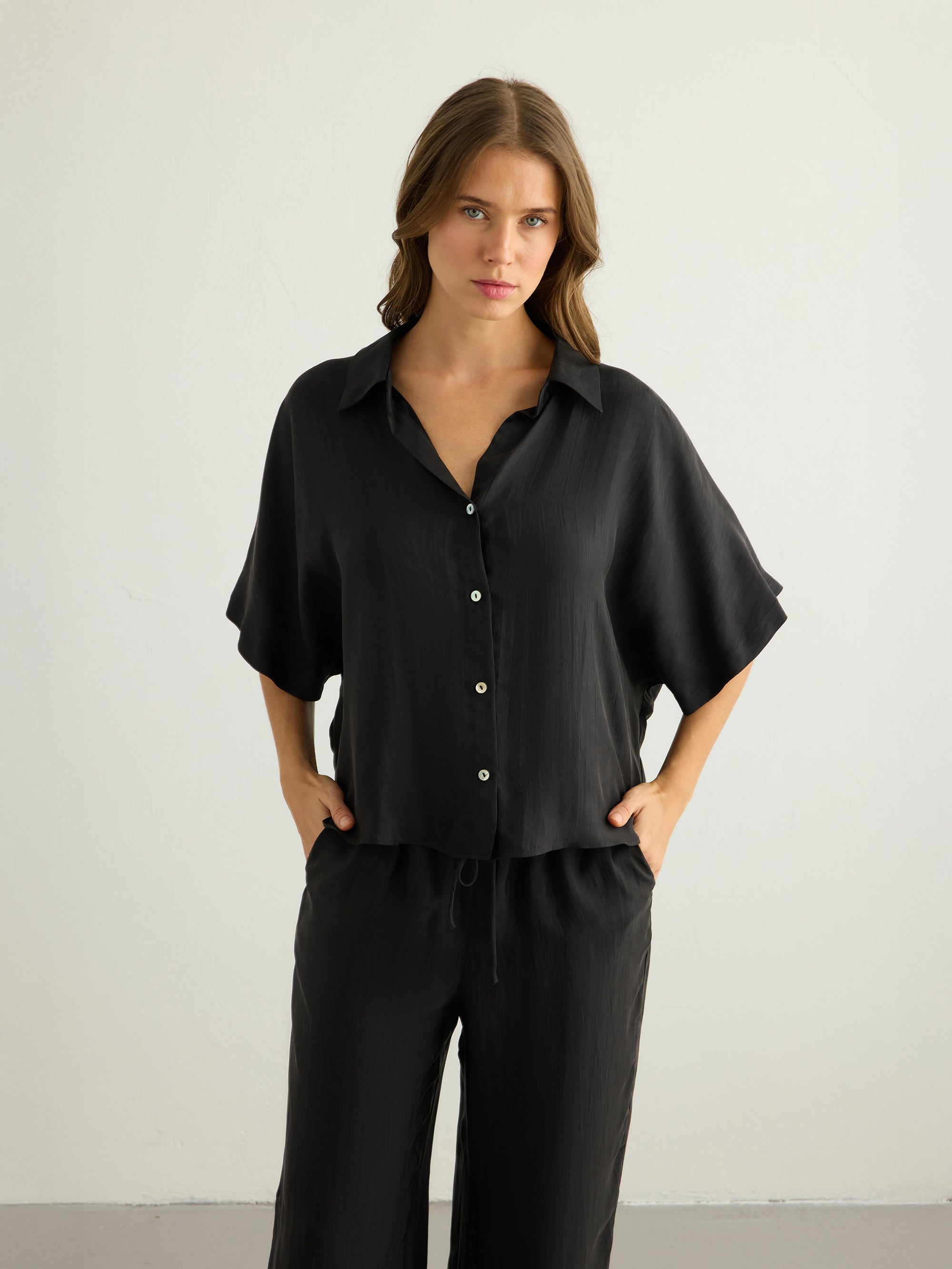 Lucid Flow Shirt - Black - Sumiye Co