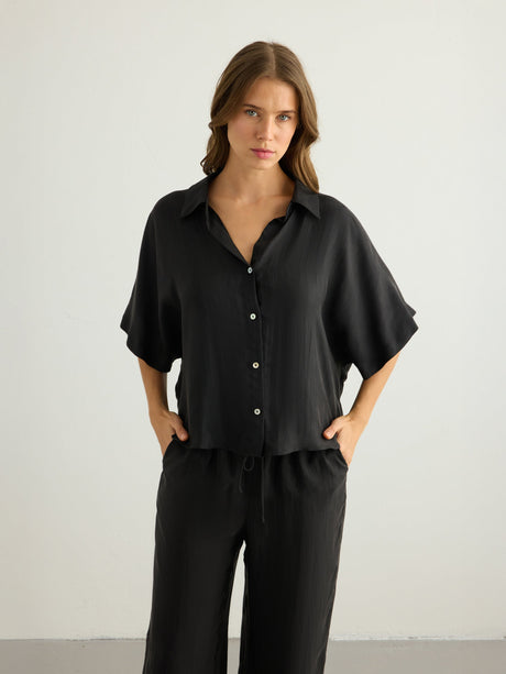 Lucid Flow Shirt - Black - Sumiye Co