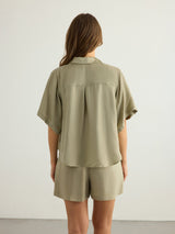 Lucid Flow Shirt - Khaki Green - Sumiye Co