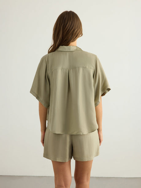 Lucid Flow Shirt - Khaki Green - Sumiye Co