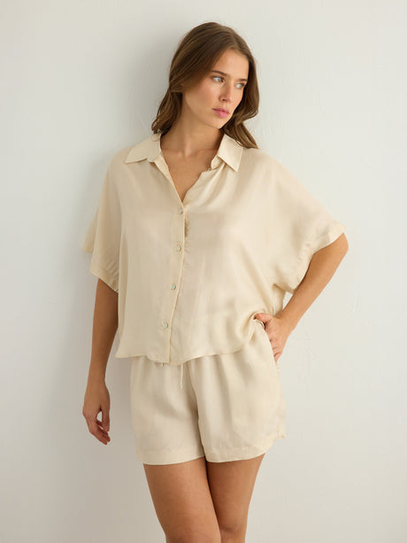 Lucid Flow Shirt - Sand - Sumiye Co