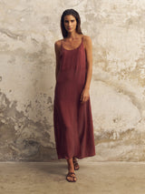 Lucid Midnight Maxi Dress - Burgundy - Sumiye Co