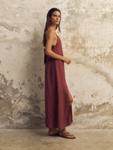 Lucid Midnight Maxi Dress - Burgundy - Sumiye Co