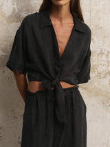 Lucid Tie Shirt - Black