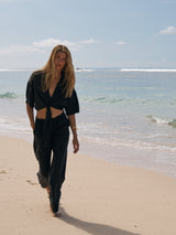 Lucid Tie Shirt - Black - Sumiye Co