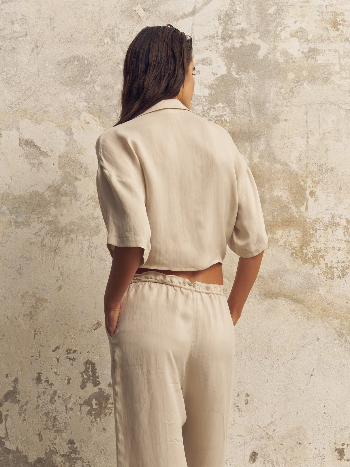 Lucid Flow Tie Pants - Sand