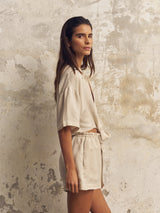 Lucid Flow Tie Shorts - Sand - Sumiye Co
