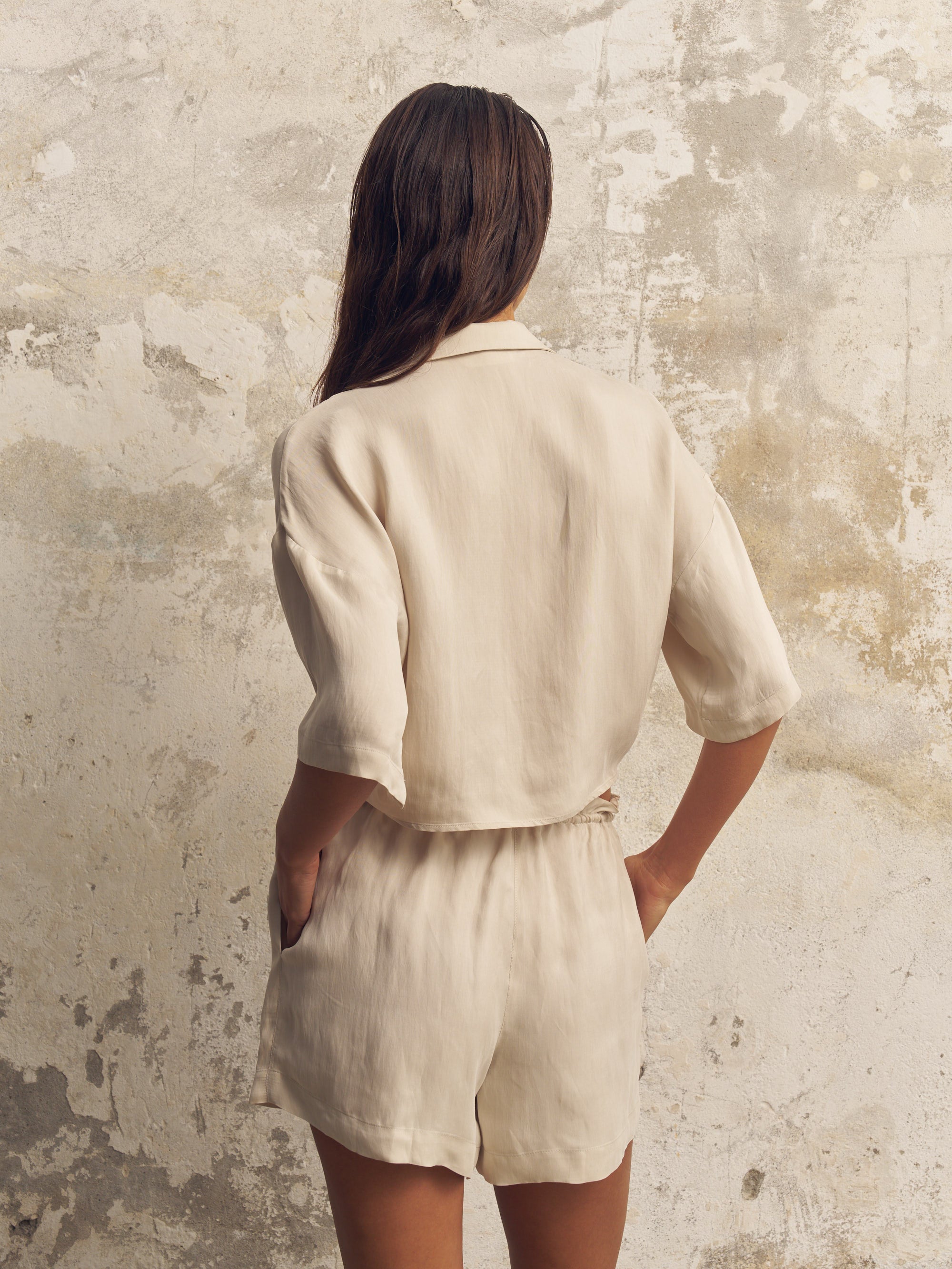 Lucid Tie Shirt - Sand - Sumiye Co