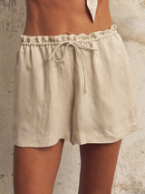 Lucid Flow Tie Shorts - Sand