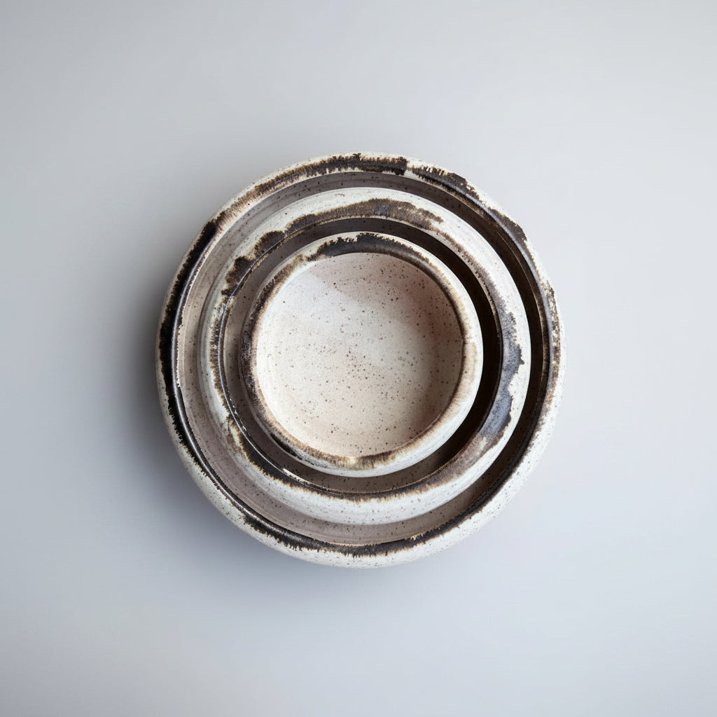Luna Crescent Plates | Farmhouse Style Stoneware Clay - Sumiye Co