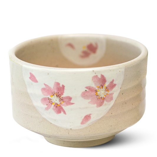 Beige with Pink Flowers Bowl