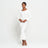 MARJORIE Bamboo Ruffle Dress, Off-White - Sumiye Co