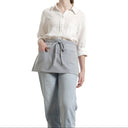 Waist Apron for Women and Men - Short Apron With 3 Pockets-1