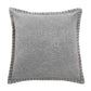 Stone Washed Throw Pillow, Grey - 21x21 Inch by The Artisen