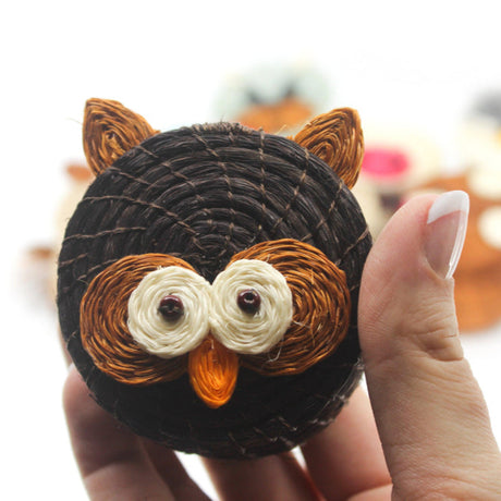 Kids Singing Birdie Tiny Lidded Basket 2" x 2.5" - Sumiye Co