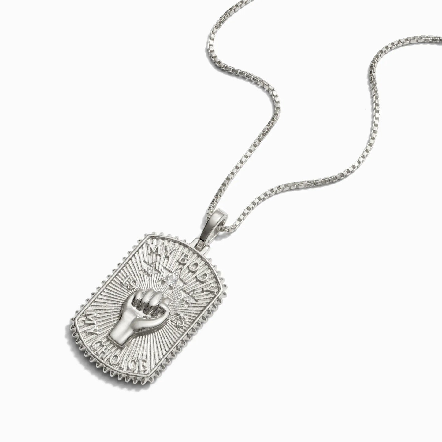 Pro Roe Dog Tag Necklace by Awe Inspired