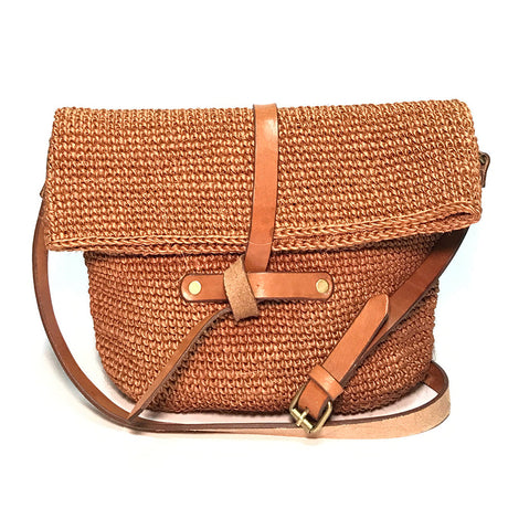 Carmen Woven Crossbody Bag | Orange by Made by Minga - Sumiye Co