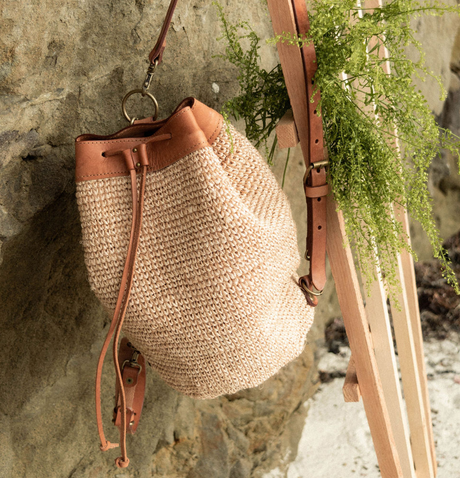 Transito Woven Mini Backpack - Natural - Sumiye Co