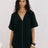 Mae Popover Mini Dress - Black - Sumiye Co
