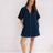 Mae Popover Mini Dress - Navy - Sumiye Co
