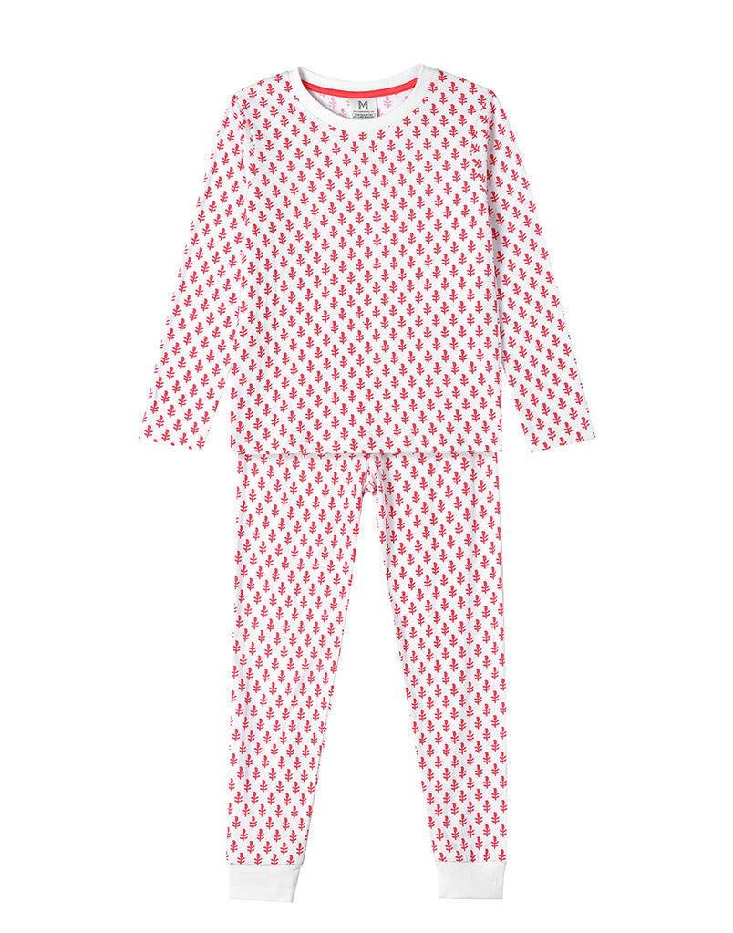 Toddler & Big Kid Cotton Knit PJ Set (Pink City)-4