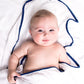3 Pc Newborn Essential Set - Hooded Towel, Swaddle + Toy Rattle-4