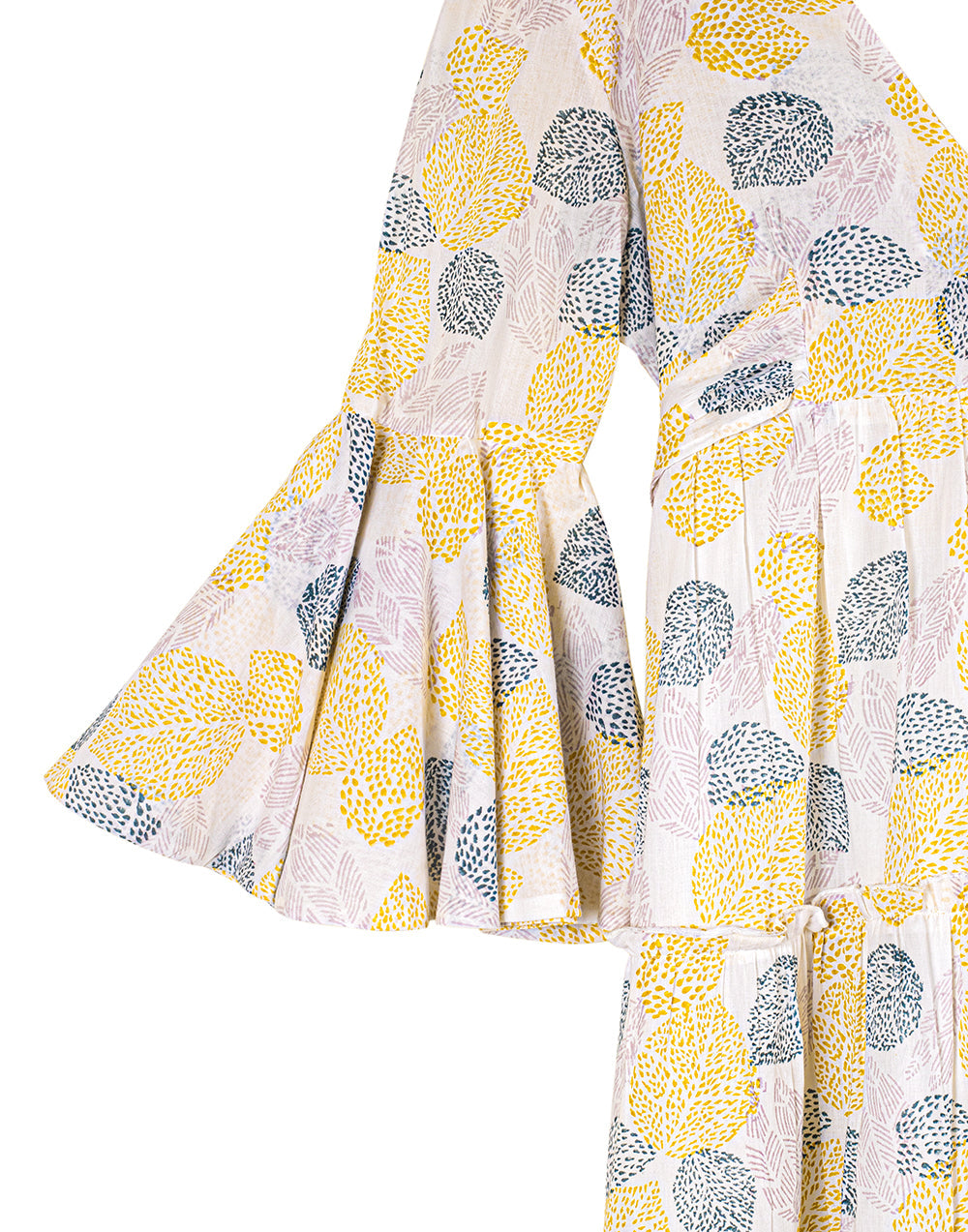 Block Printed Dress - Malabar Leaf-6