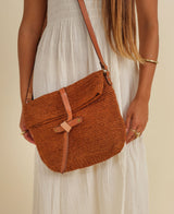 Carmen Woven Crossbody Bag | Orange by Made by Minga - Sumiye Co