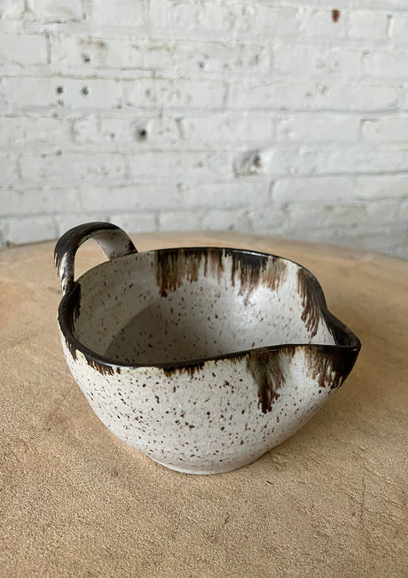 Luna Batter Bowl | Farmhouse Style Stoneware Clay  | Handmade - Sumiye Co