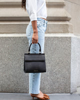 The Luncher - Black Lizard | Designer Lunch Bags & Totes - Sumiye Co