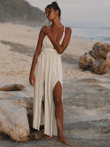 Muse Braided Straps Dress - Natural - Sumiye Co