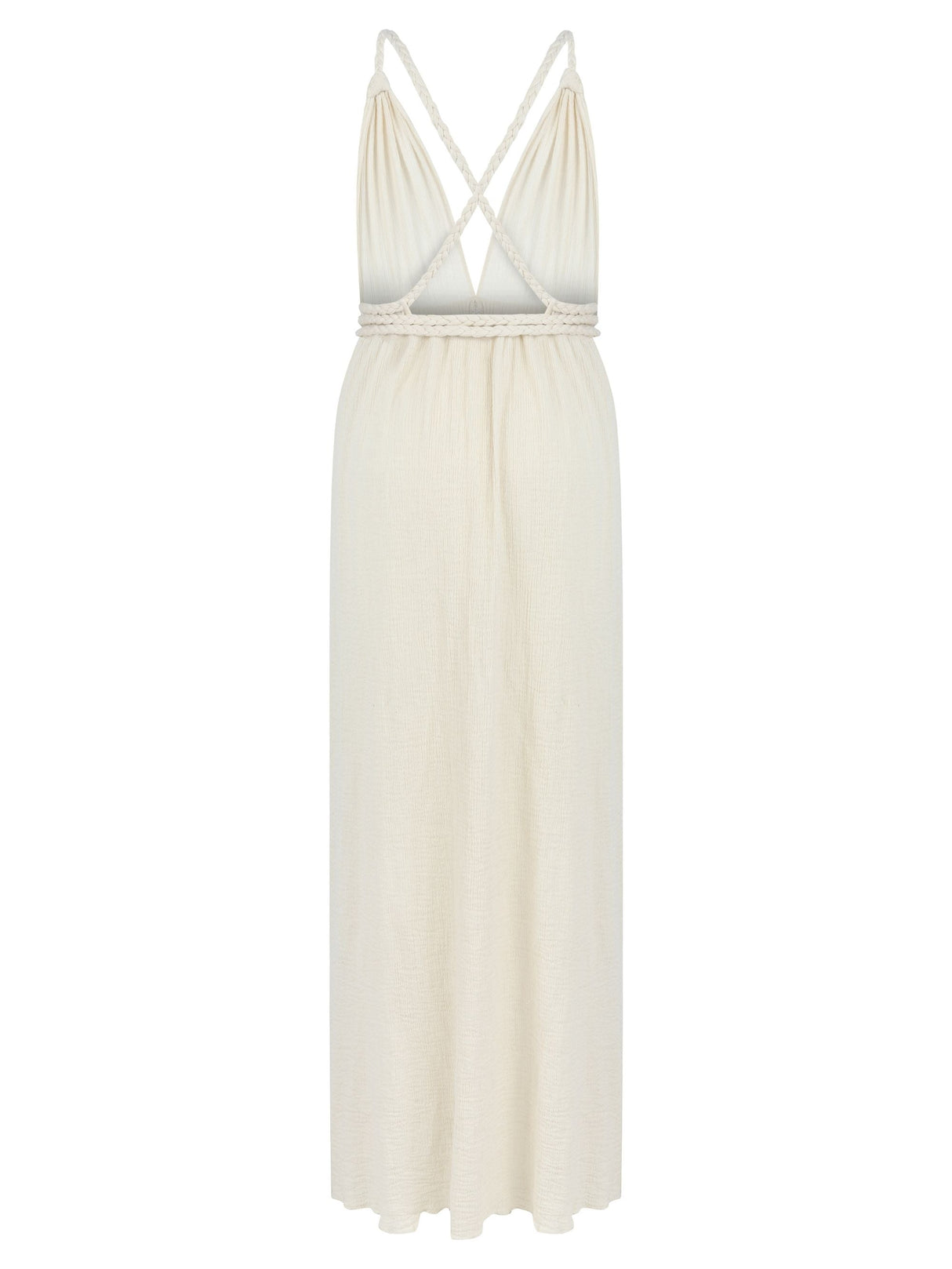 Muse Braided Straps Dress - Natural - Sumiye Co