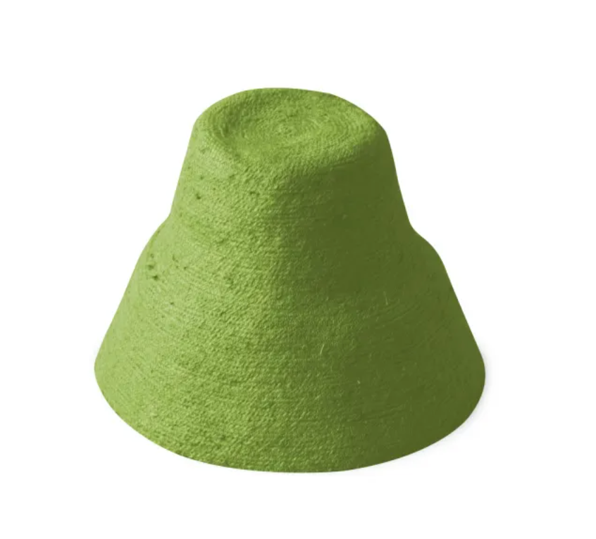 Jute Clochet Straw Hat in Matcha Green