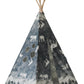 “Night Sky” Teepee and "White and Grey" Leaf Mat Set