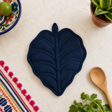 Navy Canopy Leaf Potholder