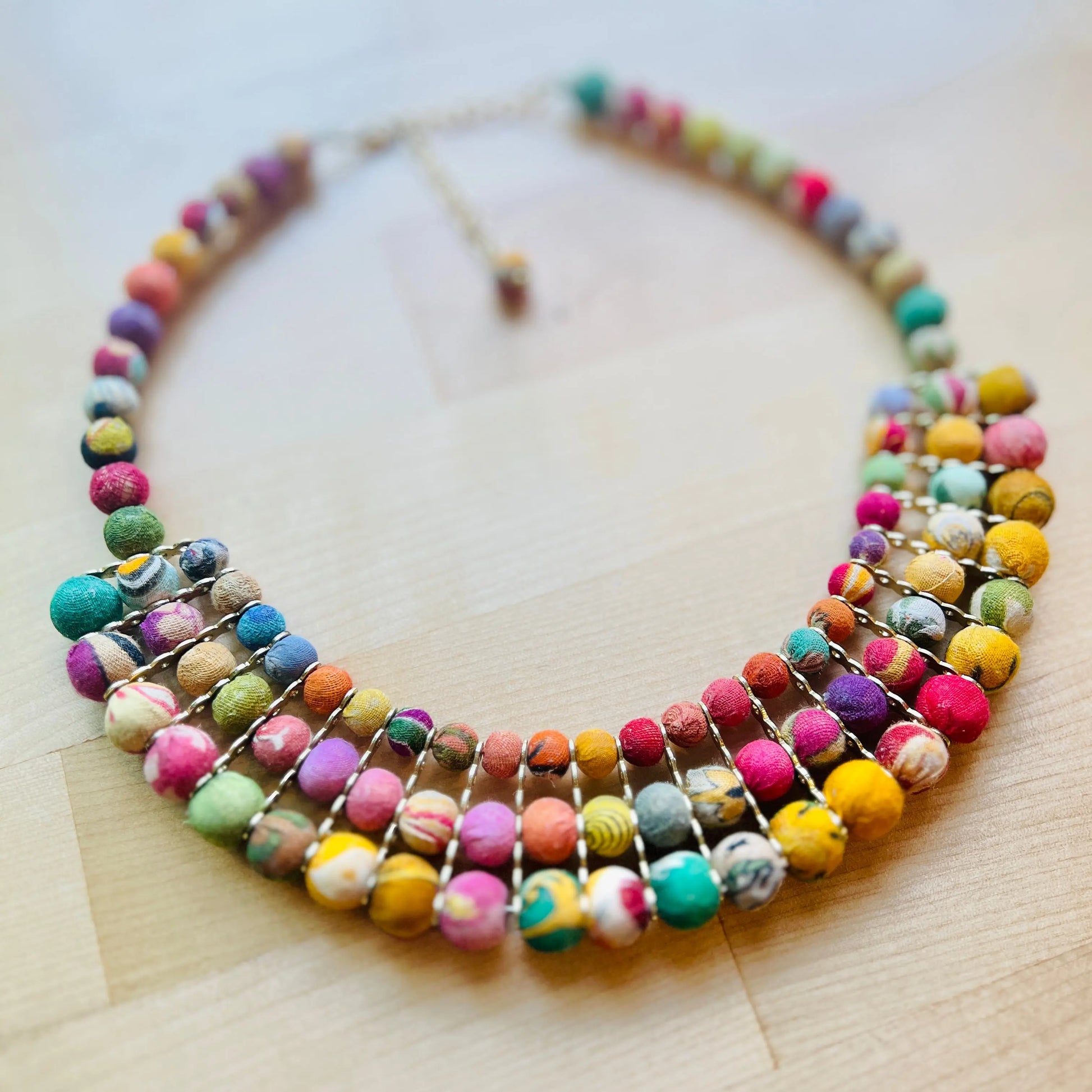 Necklace | Artisan Kantha Jewelry Goddess Sumiye Co