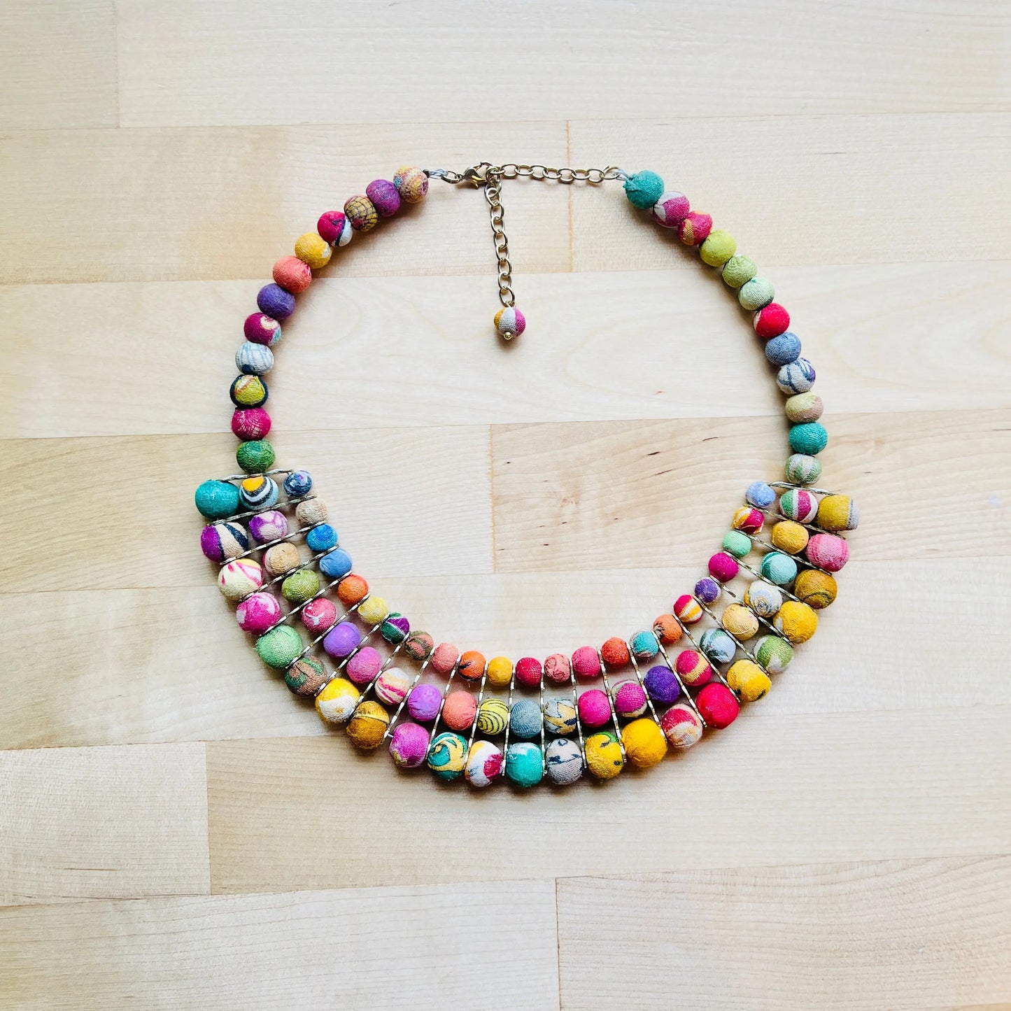 Necklace | Artisan Kantha Jewelry Goddess Sumiye Co