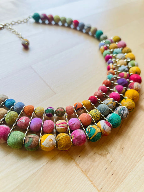 Necklace | Artisan Kantha Jewelry Goddess Sumiye Co
© 2025 Sumiye Co. All Rights Reserved.
Unauthorized use of photographs is prohibited.