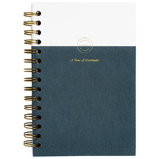 Gratitude Journal - Chambray Linen by Promptly Journals