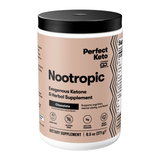 Perfect Keto Nootropic supplement container on a white background